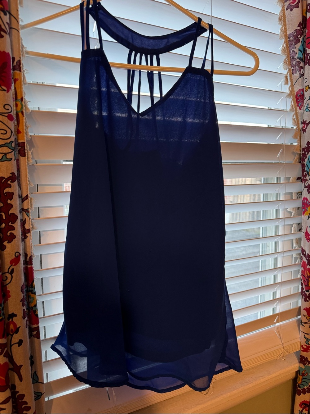 Japna Royal Blue Spaghetti Strap Dress
